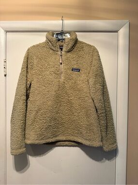 Patagonia Los Gatos 1/4 Zip Sherpa Fleece Pullover - Beige